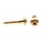 Prime-Line Wood Screw, Round Head, Phillips Drive No. 4 X 1/2in Solid Brass 25PK 9207119 - alternate 2